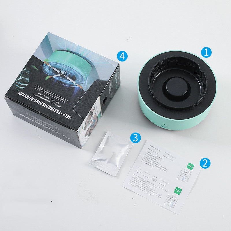 Smokeless Ashtray, Home, Car Air Purification Ashtray, Automatic Purifier Ashtray Portable