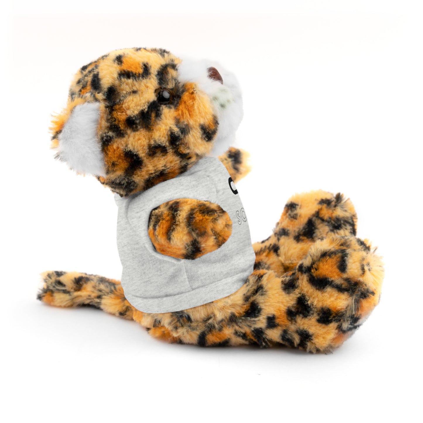Stuffed Animals with Tee, Cats are just so cute, Available animals: Panda, Lion, Bear, Bunny, Jaguar, and Sheep