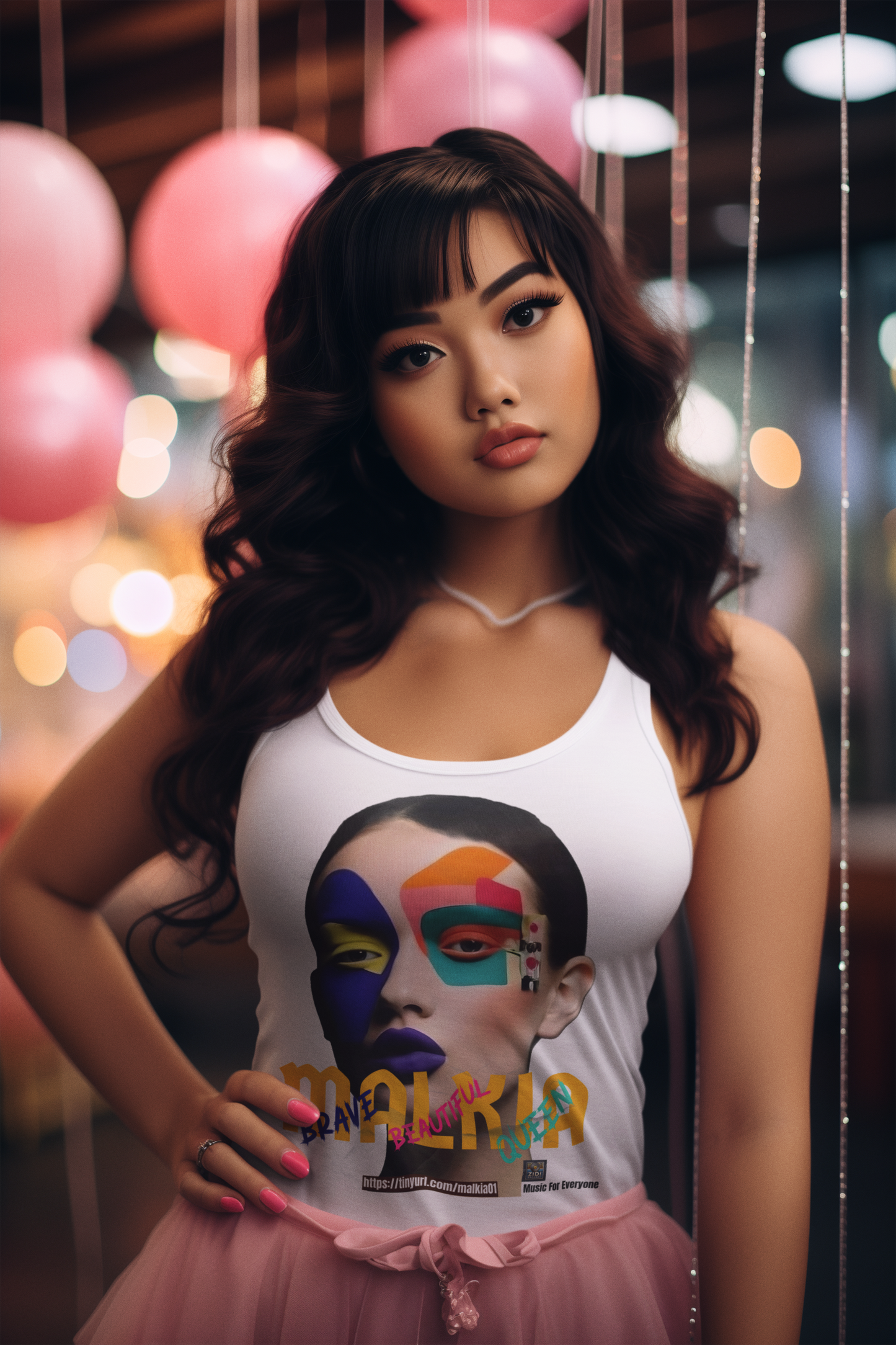 MALKIA - Brave, Beautiful, Queen - Women's Ideal Racerback Tank