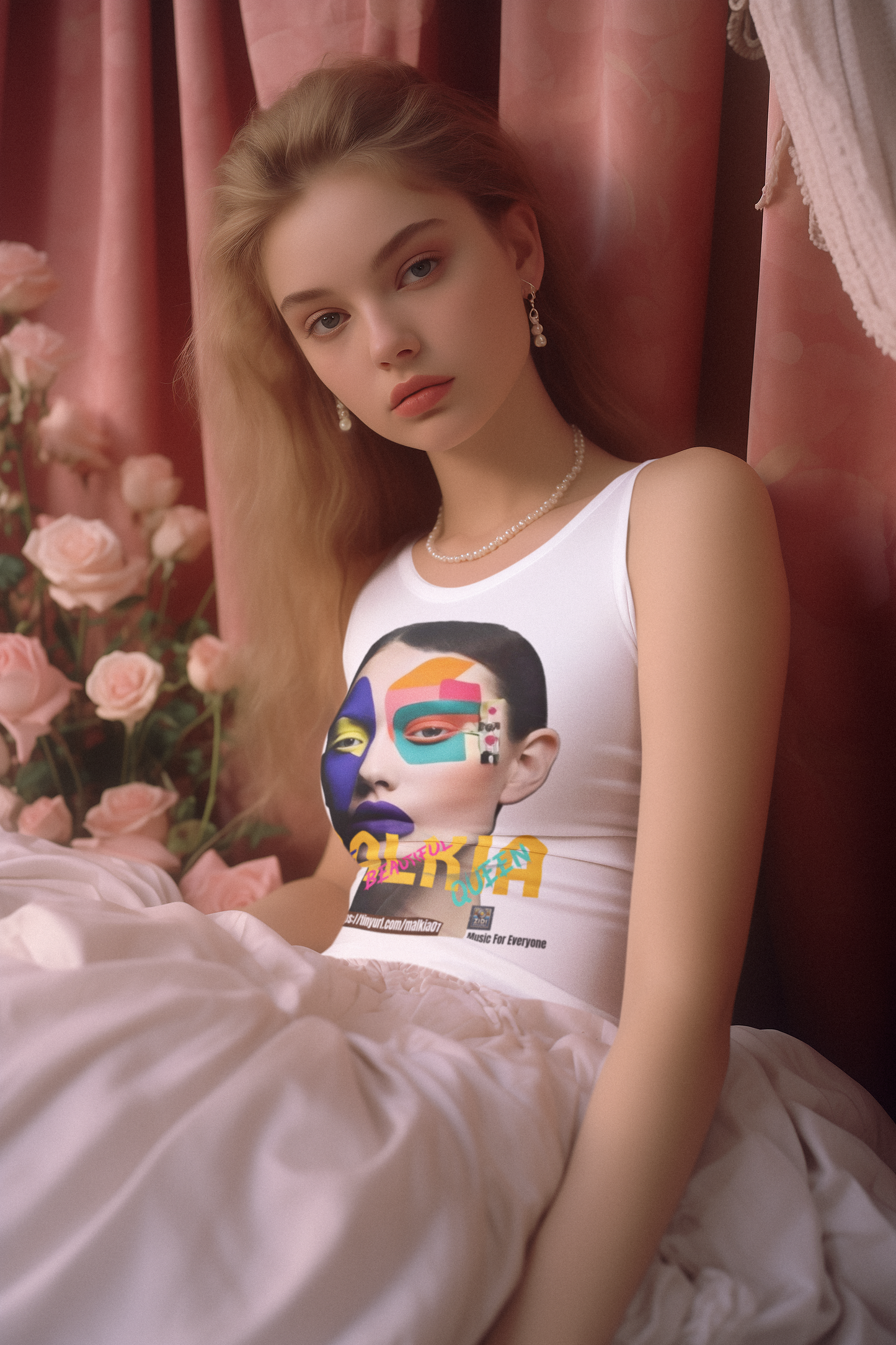 MALKIA - Brave, Beautiful, Queen - Women's Ideal Racerback Tank