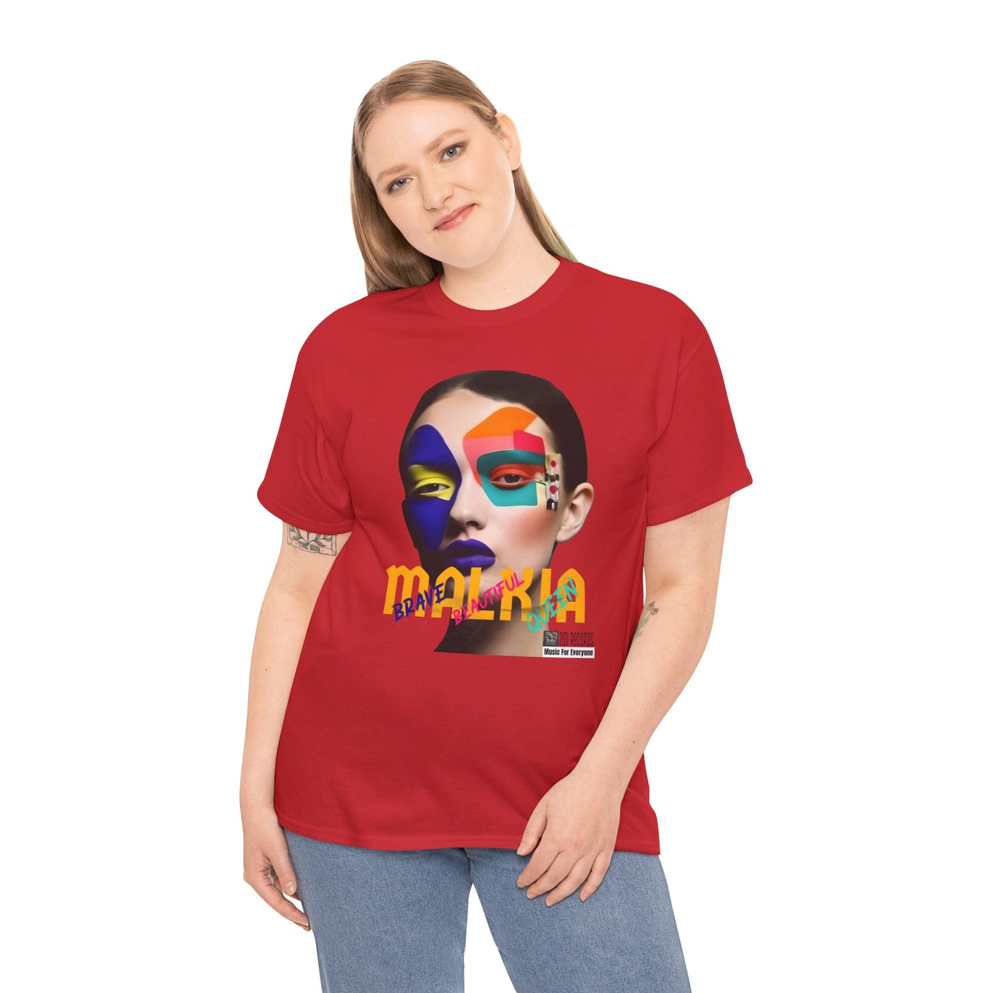 MALKIA T-Shirt - BRAVE, BEAUTIFUL, QUEEN Unisex Tee