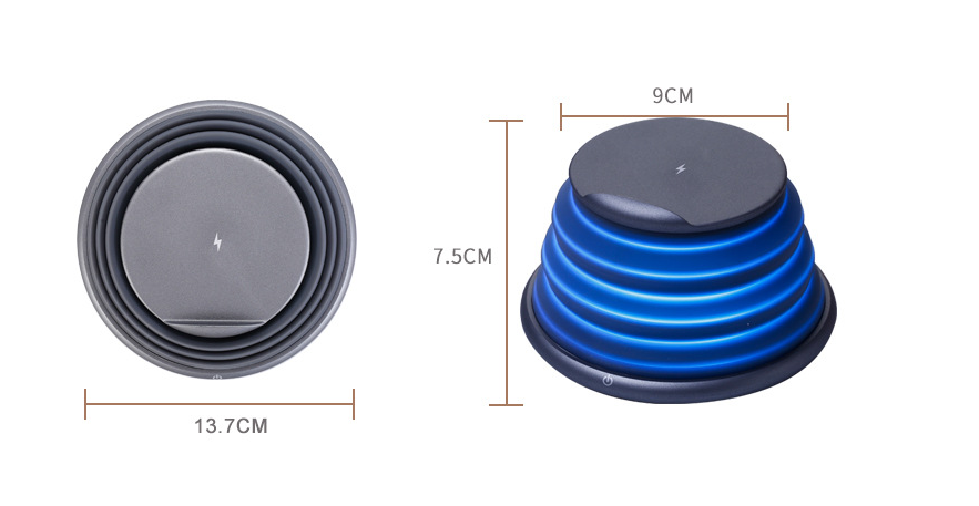 Wireless Charging Atmosphere Lamp multifunctional device, phone charger with enchanting ambiance