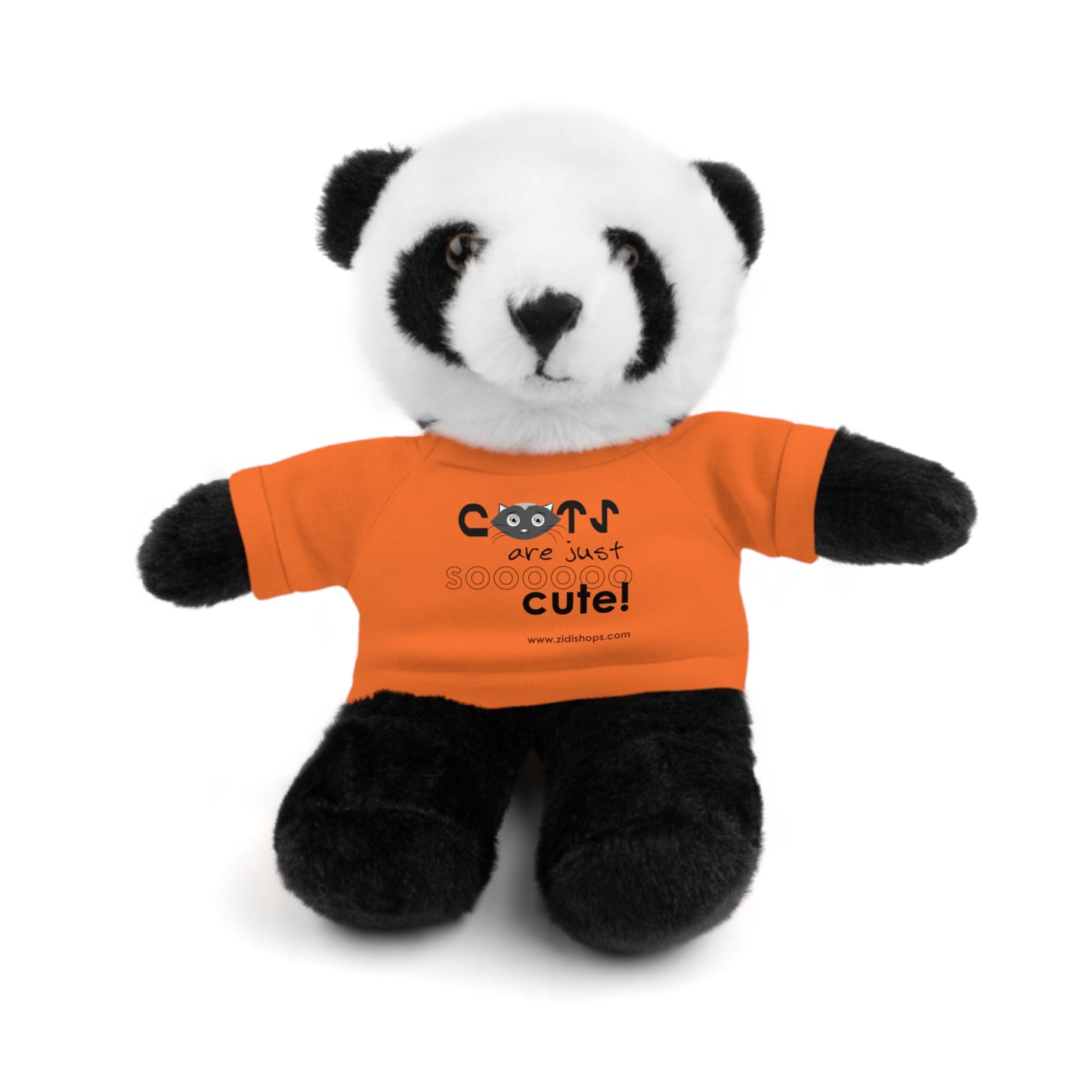 Stuffed Animals with Tee, Cats are just so cute, Available animals: Panda, Lion, Bear, Bunny, Jaguar, and Sheep