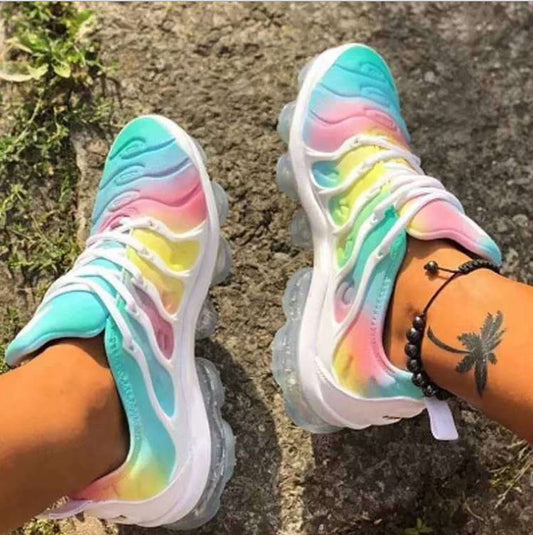 Sneakers running shoes multicolor