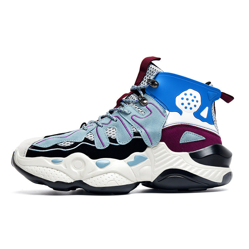 High-top street shooting student shoes men's trendy sneaker shoes