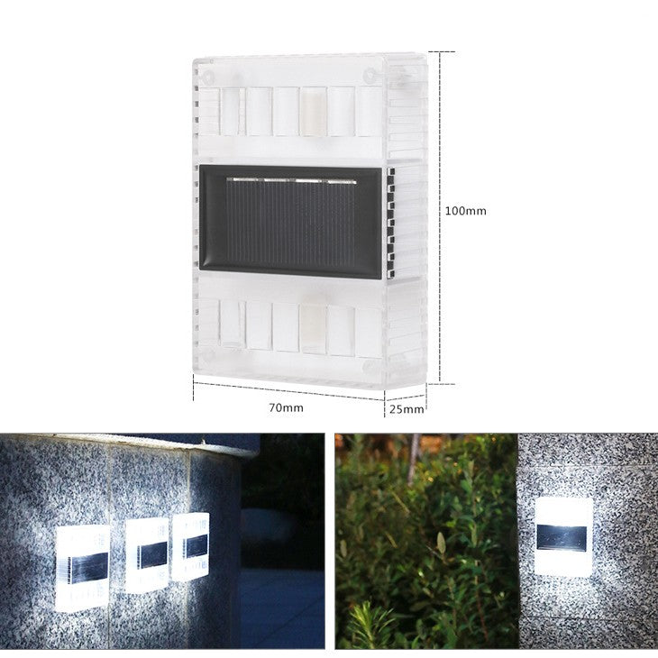 Solar Small Night Outdoor Garden Wall Light Decorative lighting for Courtyard, stairs and more
