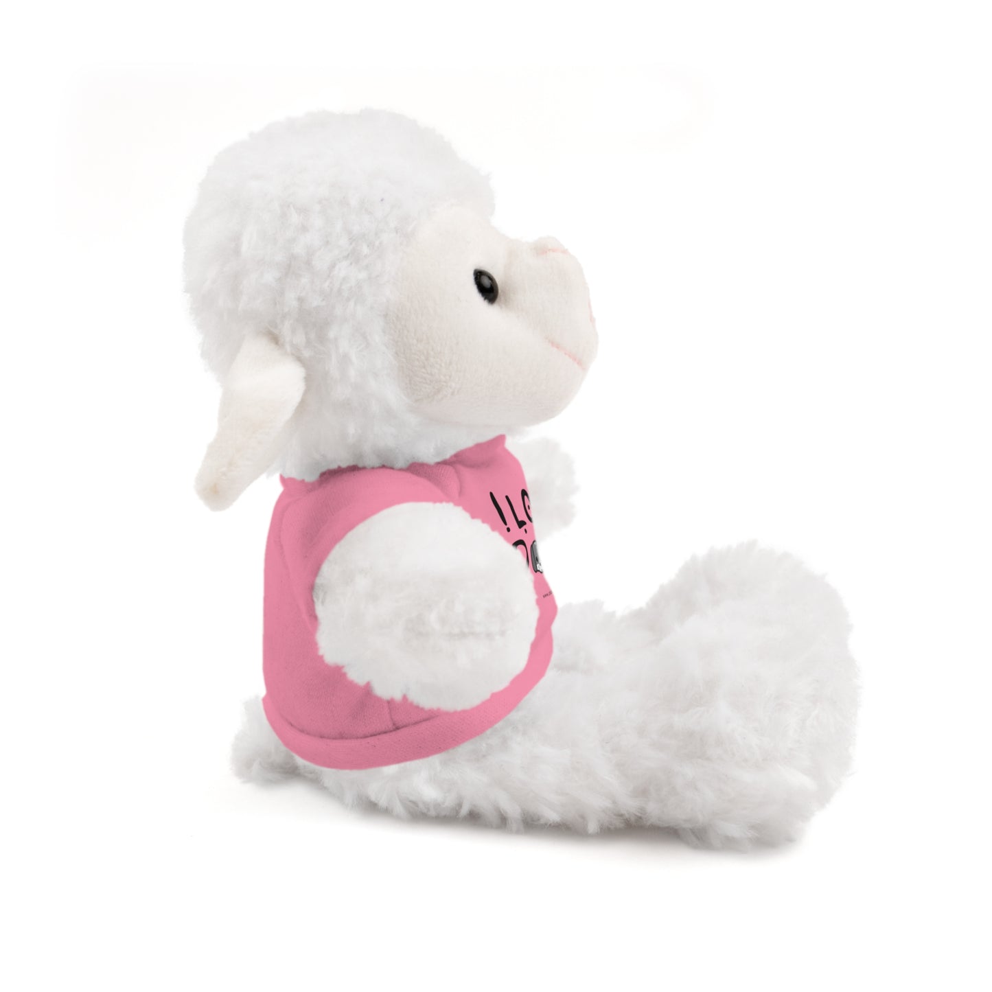 Stuffed Animals with Tee, I love Dogs, Available animals: Panda, Lion, Bear, Bunny, Jaguar, and Sheep