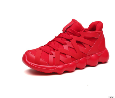 Sports running shoes, sneakers, Black, white, red, golden, multicolor, Unisex