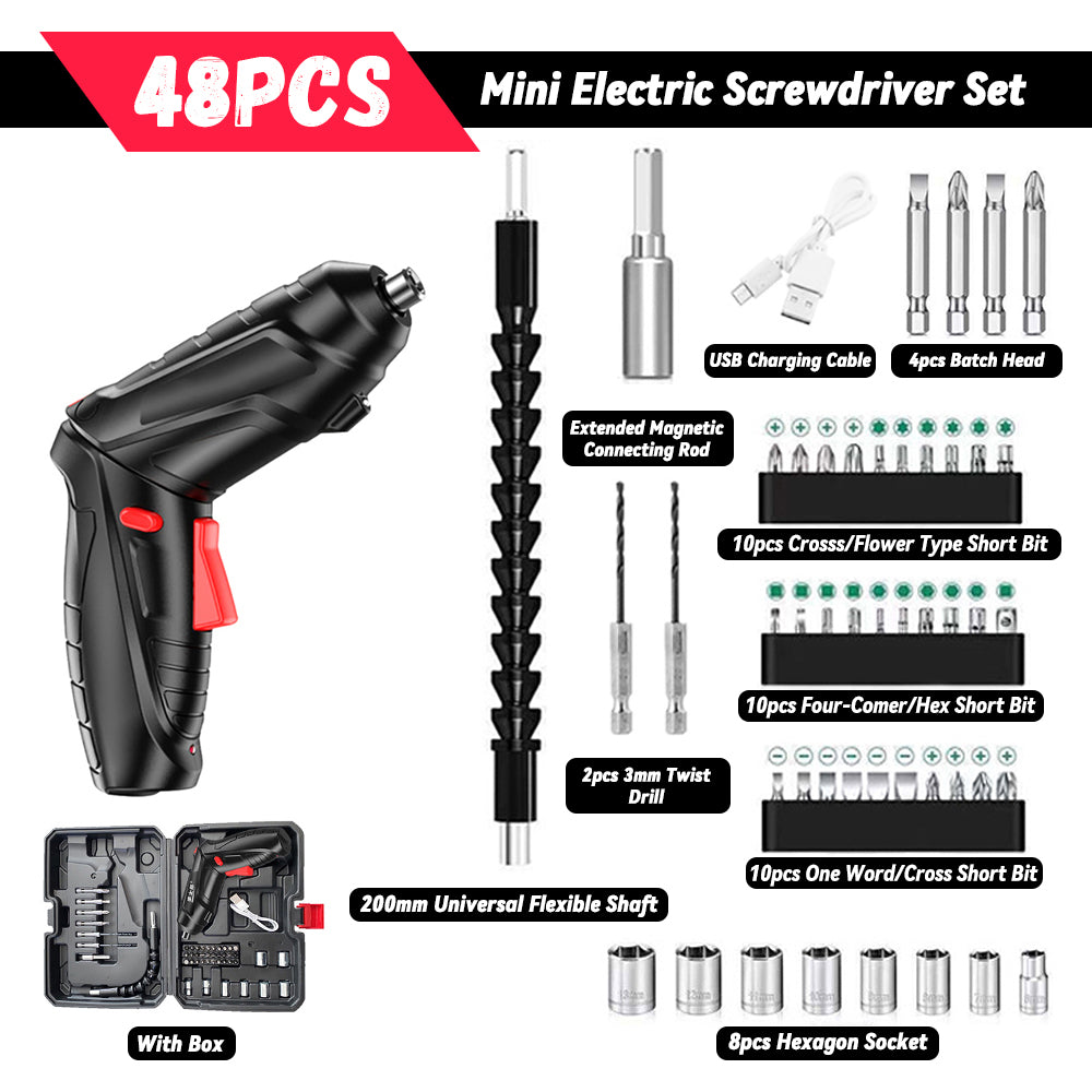 Household Small Electric Drill Rechargeable Furniture Disassembly Screwdriver