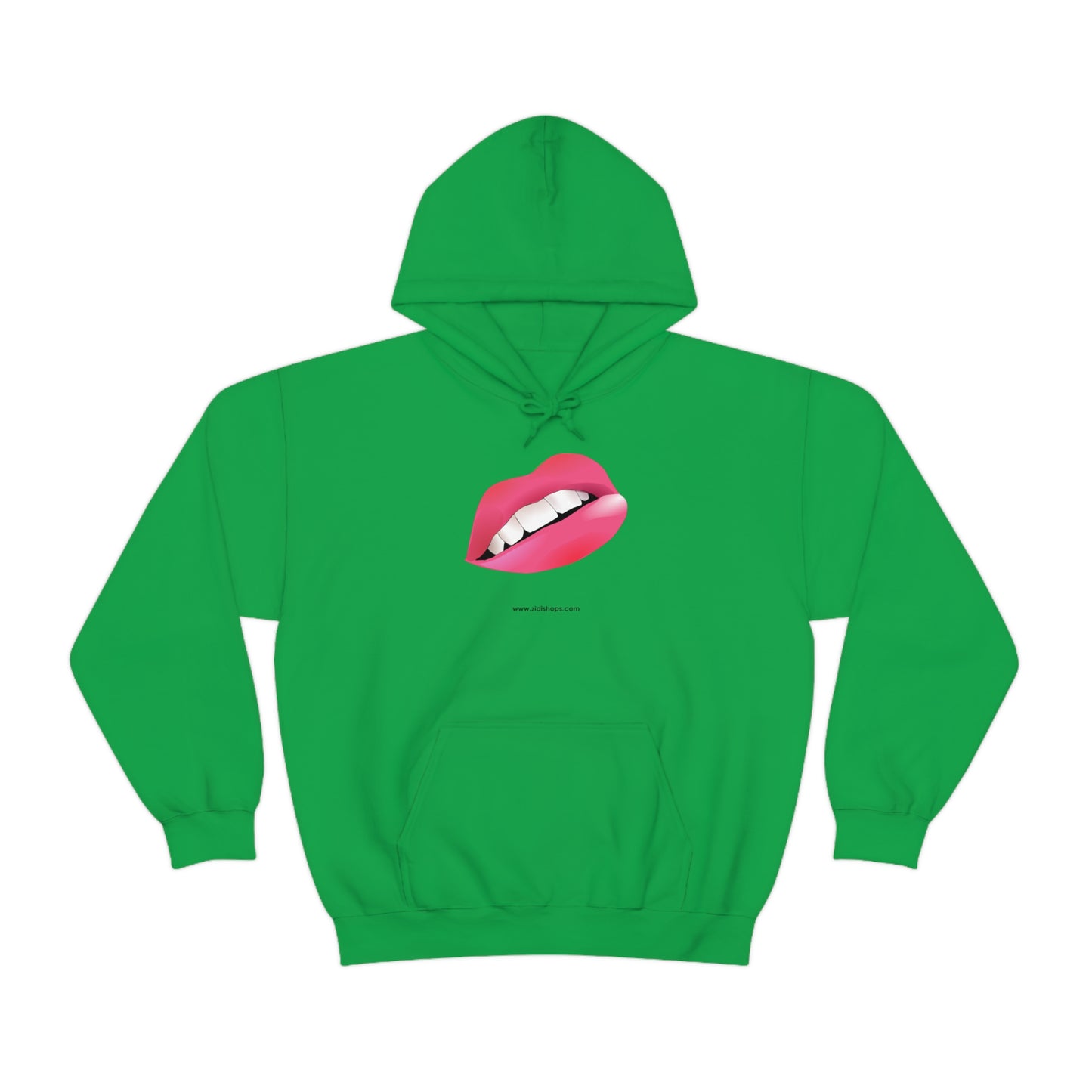 LIPS, Unisex Heavy Blend™ Hooded Sweatshirt, thick blend of cotton and polyester, soft feel alongside warmth.