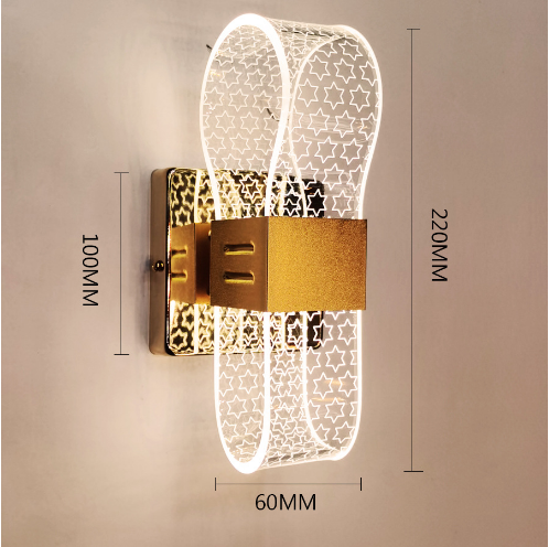 Premium Acrylic Background Wall Aisle Lights Dimmable Lighting wall lamp, The compact size 20*10*10cm, 5 star trends