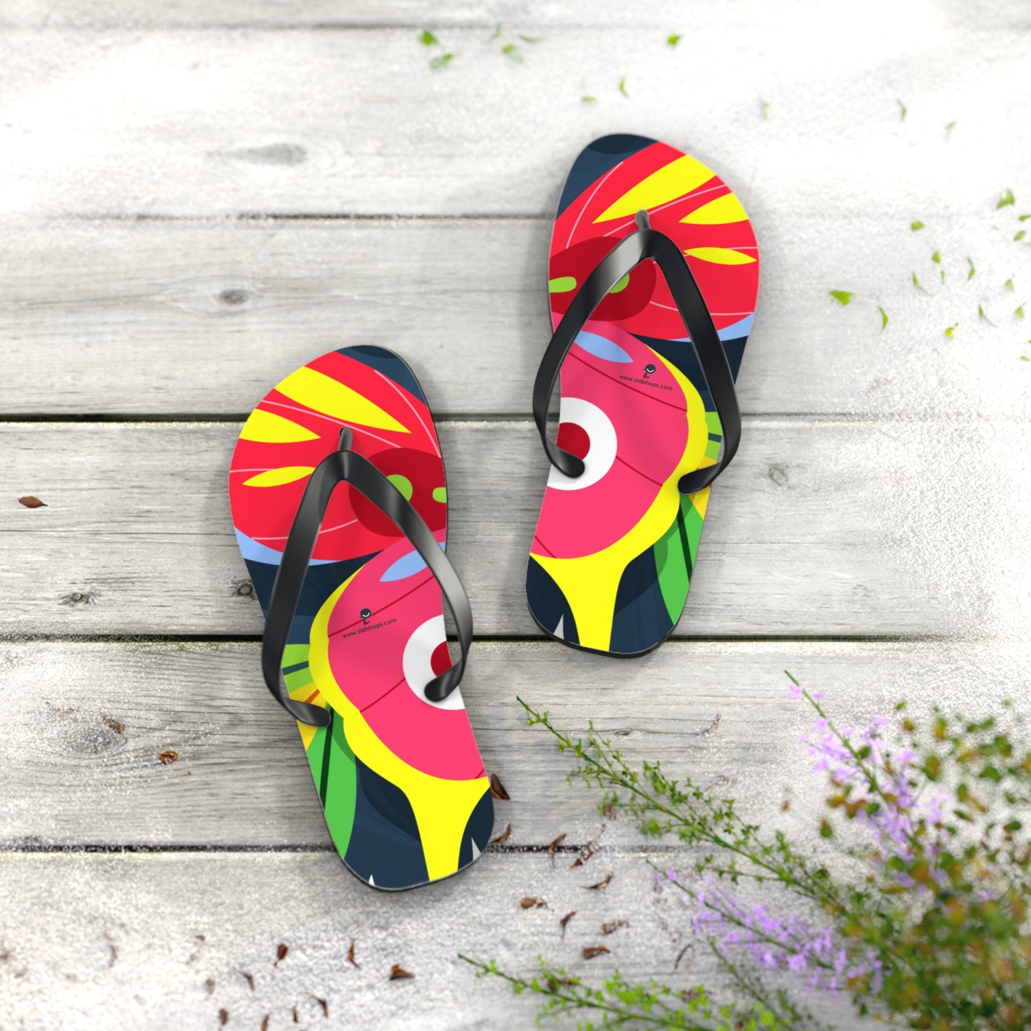 Flip Flops All-day comfort, With an easy slip-on design, a cushioned footbed. Mixed colors butterfly