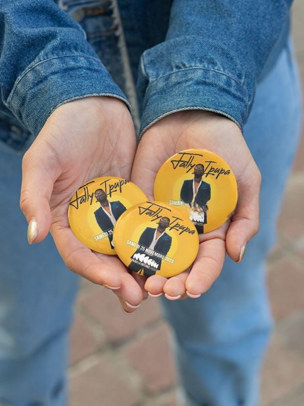 Pin Buttons, Fally Ipupa's Mega concert on 25th November 2023 at Paris U-ARENA - Zidishops