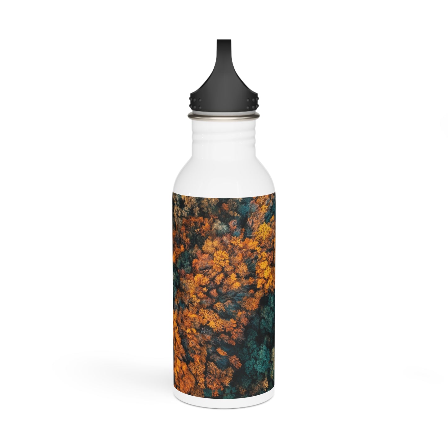 Stainless Steel Water Bottle, Forest bird's view, Stainless Steel Water Bottle, Made with 18/8 food-grade stainless steel, wide neck for effortless sipping