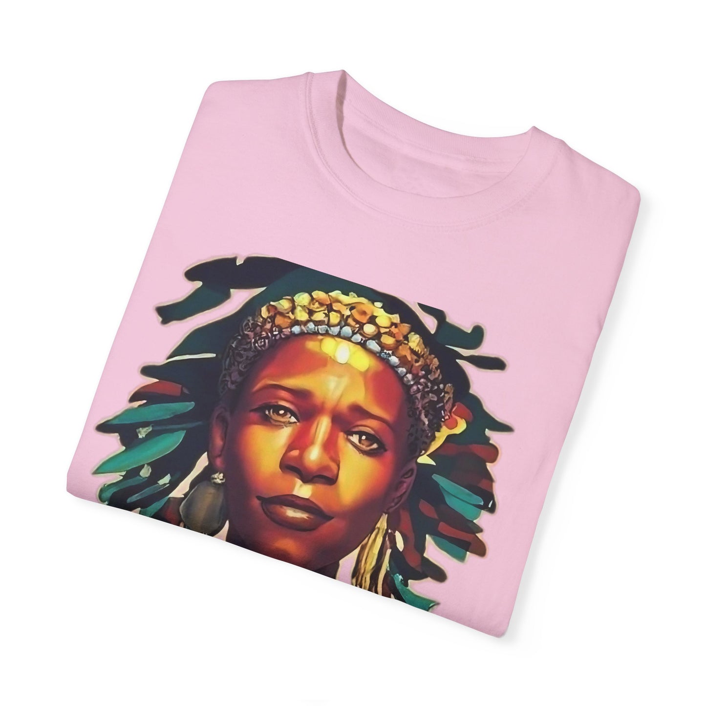 Unisex Garment-Dyed T-shirt- Afro colors - Beautiful virgin