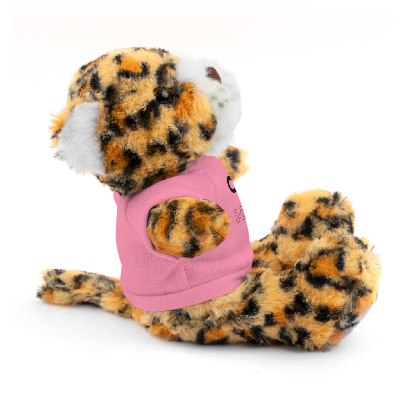Stuffed Animals with Tee, Cats are just so cute, Available animals: Panda, Lion, Bear, Bunny, Jaguar, and Sheep