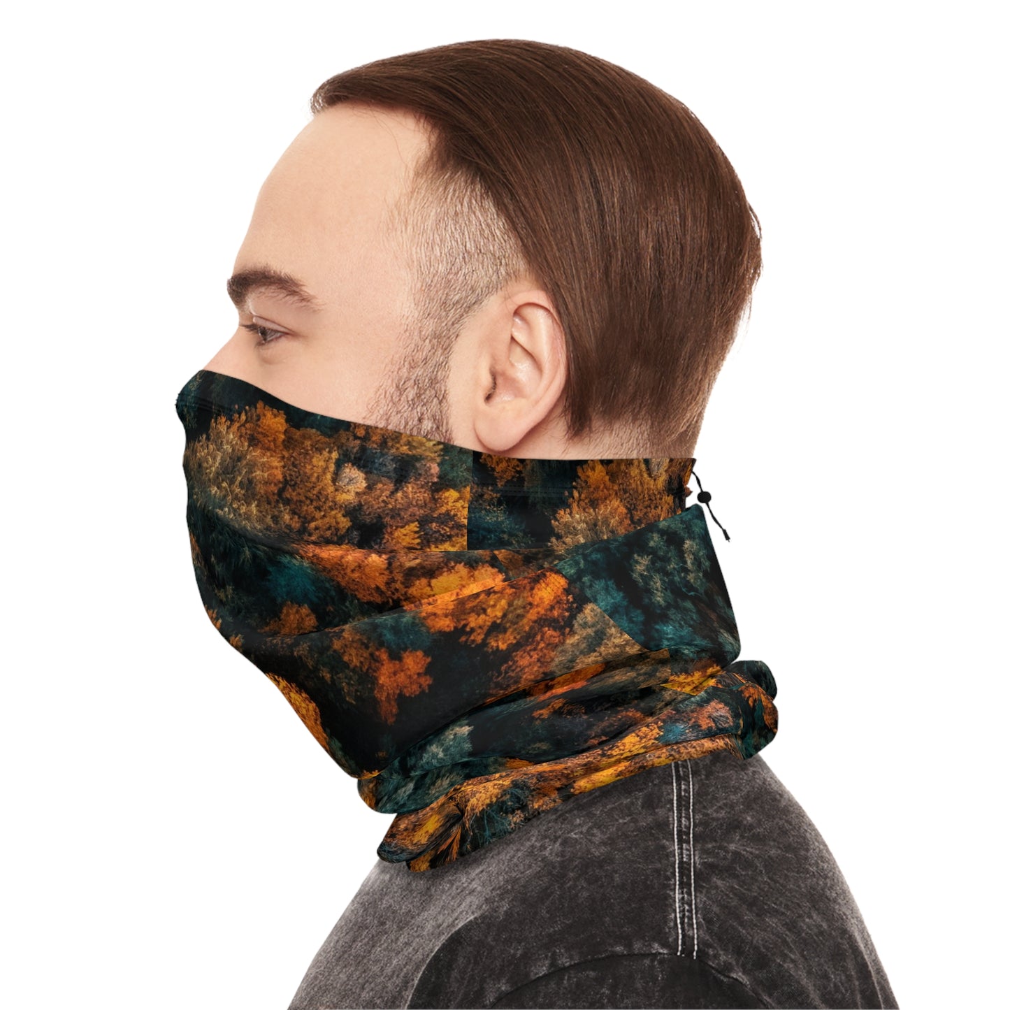 Winter Neck Gaiter With Drawstring, Elastic drawstring, you can ensure a perfect fit that stays comfy under any circumstances
