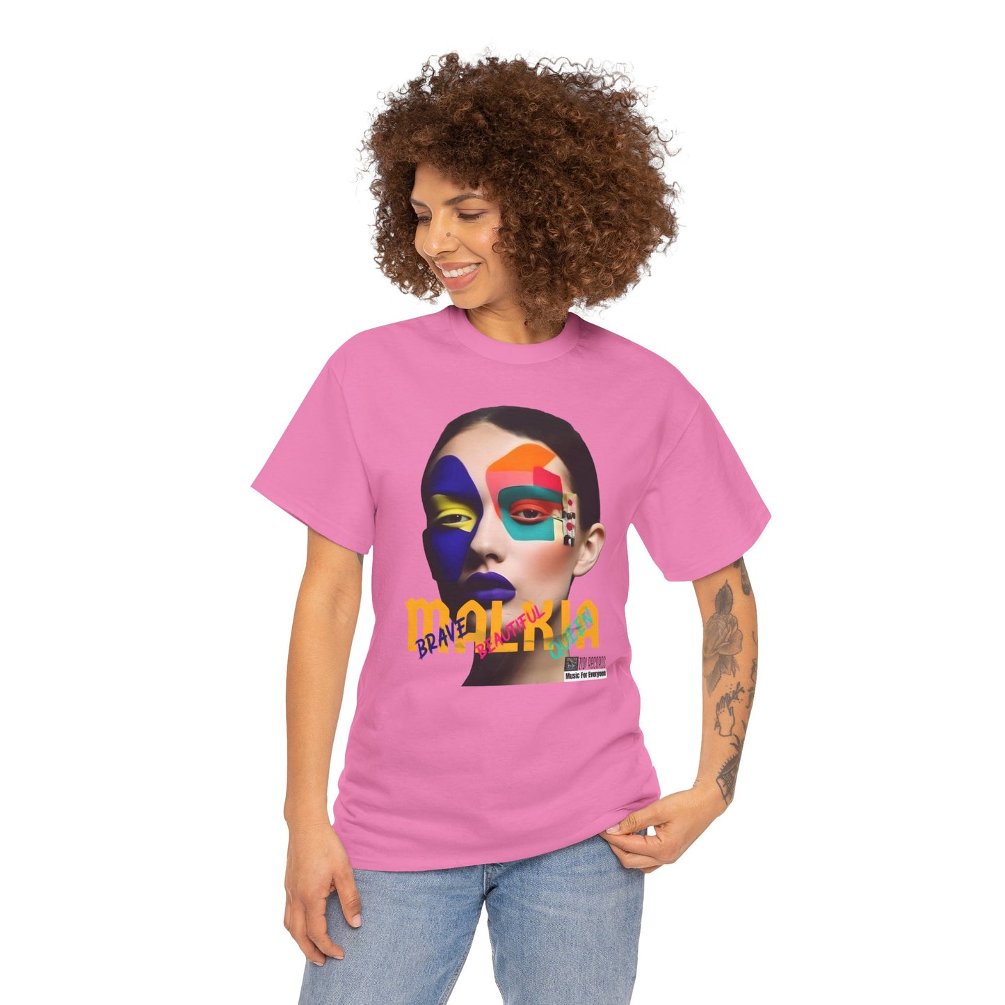 MALKIA T-Shirt - BRAVE, BEAUTIFUL, QUEEN Unisex Tee
