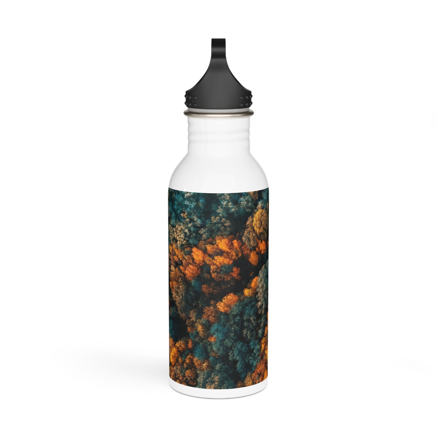 Stainless Steel Water Bottle, Forest bird's view, Stainless Steel Water Bottle, Made with 18/8 food-grade stainless steel, wide neck for effortless sipping