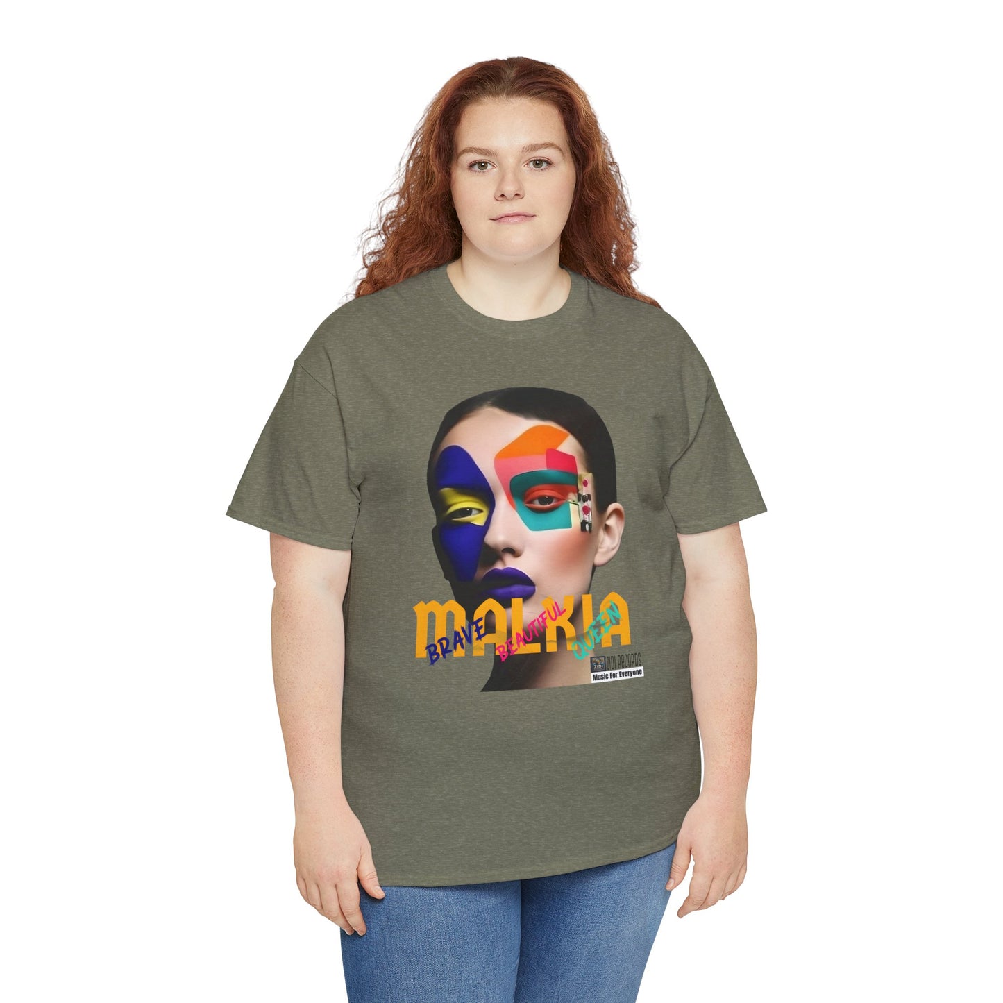 MALKIA T-Shirt - BRAVE, BEAUTIFUL, QUEEN Unisex Tee