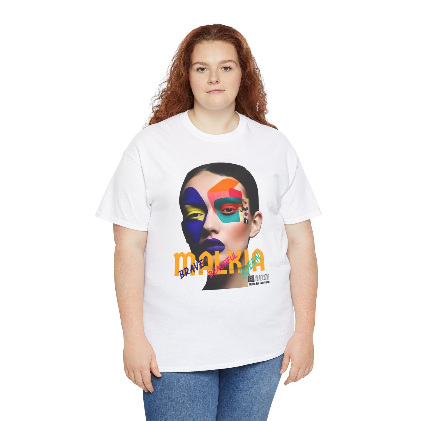 MALKIA T-Shirt - BRAVE, BEAUTIFUL, QUEEN Unisex Tee