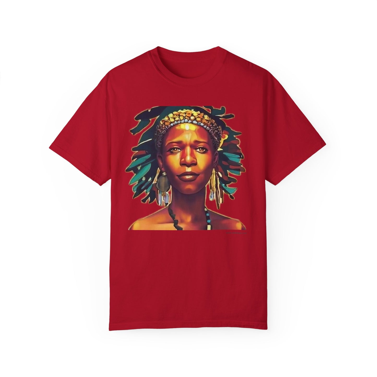 Unisex Garment-Dyed T-shirt- Afro colors - Beautiful virgin