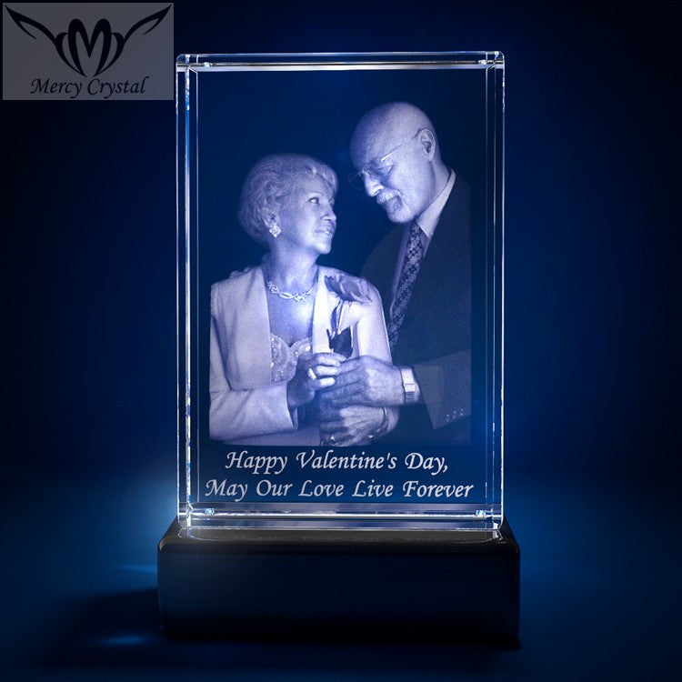 Best Personalized 3D Laser Engraved Crystal Photo Frame