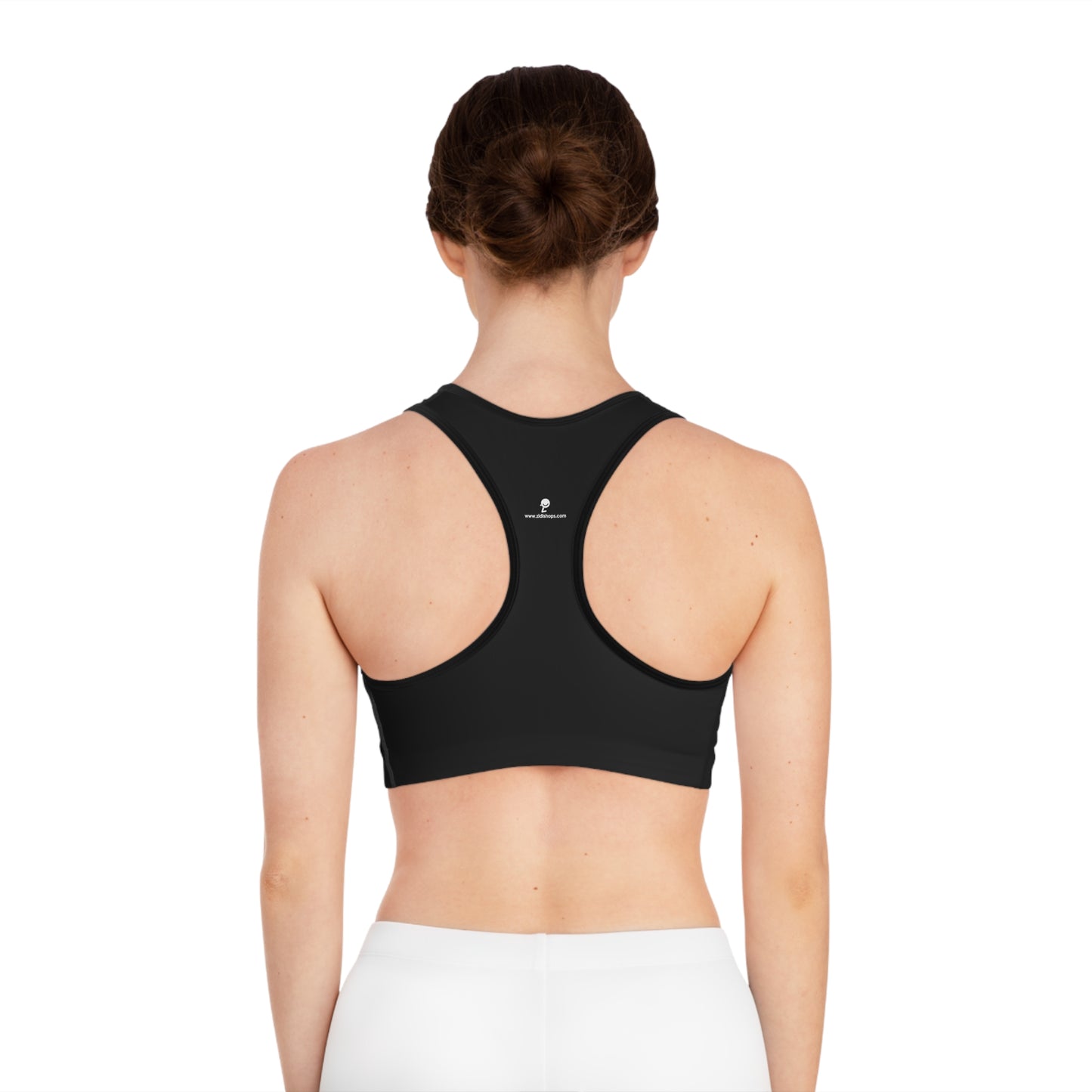 Sports Bra (AOP), Love in Japanese, ai,  comfortable sports bra that comes packed with style