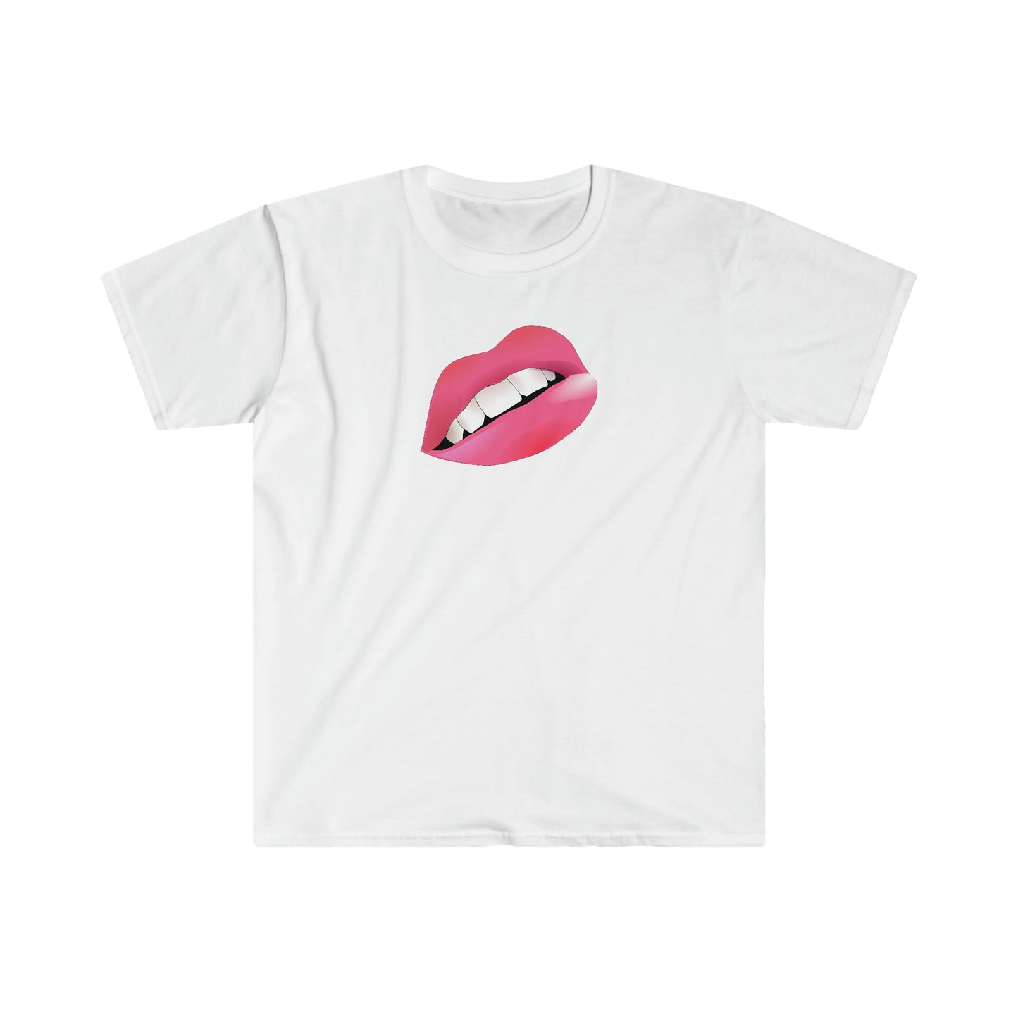 LIPS, The unisex soft-style t-shirt puts a new spin on casual comfort, 100% cotton for solid colors
