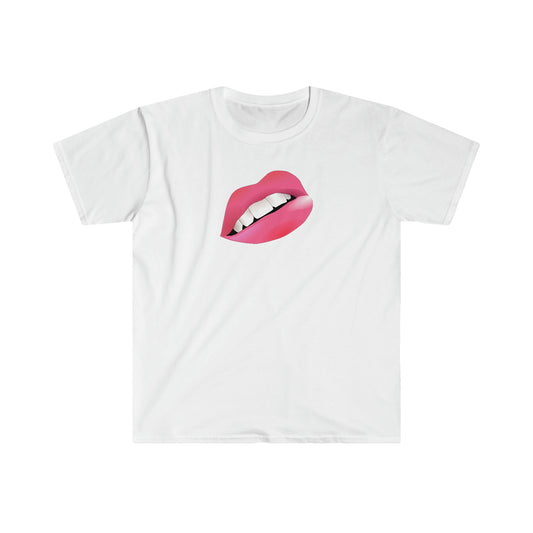LIPS, The unisex soft-style t-shirt puts a new spin on casual comfort, 100% cotton for solid colors