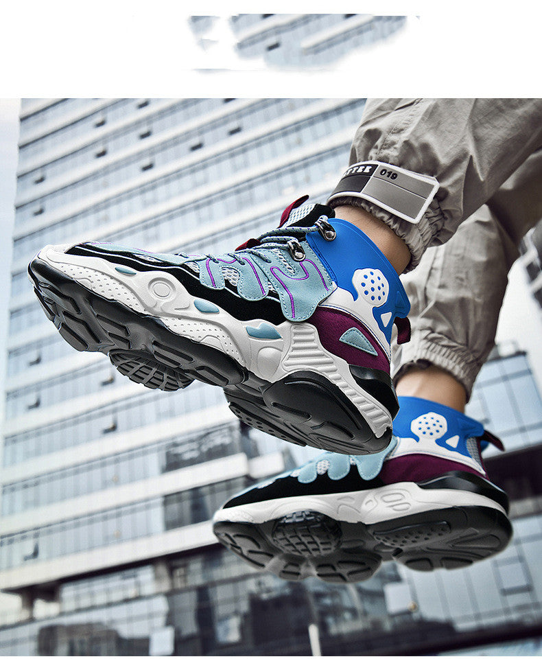 High-top street shooting student shoes men's trendy sneaker shoes