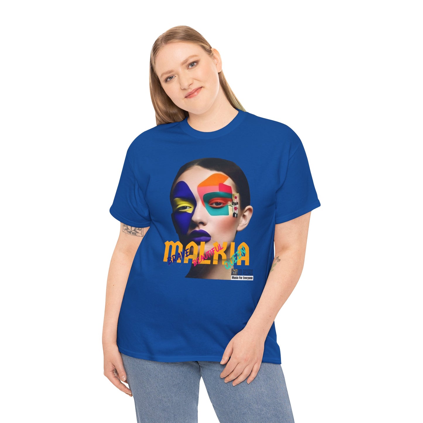 MALKIA T-Shirt - BRAVE, BEAUTIFUL, QUEEN Unisex Tee