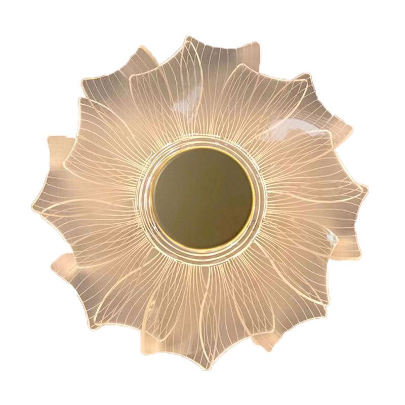 New Creative Lighting Personality Petal Acrylic LED Wall Lamp Modern Simple lighting system