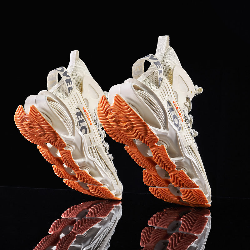 Supreme Comfort and Style in Sports Casual Shoes - Breathable Mesh, Lightweight Design, Non-Slip Sole, Perfect for Basketball and Street Fashion