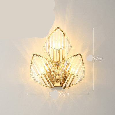Modern Living Room Crystal Wall lighting Lamp Atmospheric Simple Creative Personality Bedroom Bedside Aisle Background
