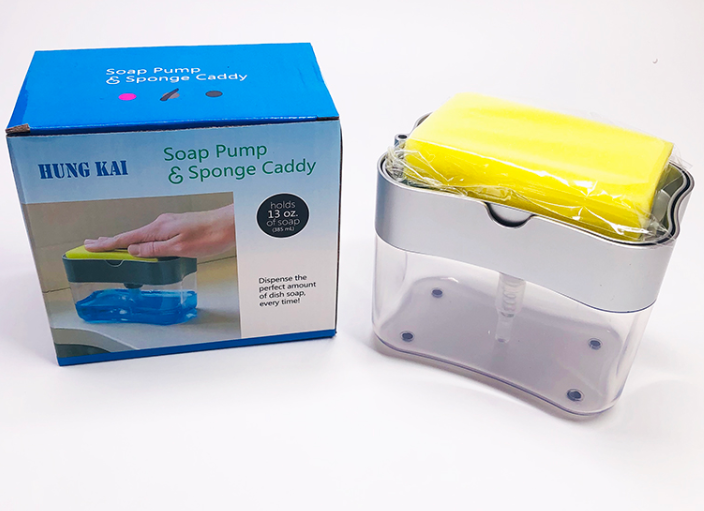 Multifunction Soap Dispenser Sponge Caddy Non-toxic Odorless Kitchen Rack Creative Bathroom Washing Soap Storage Box