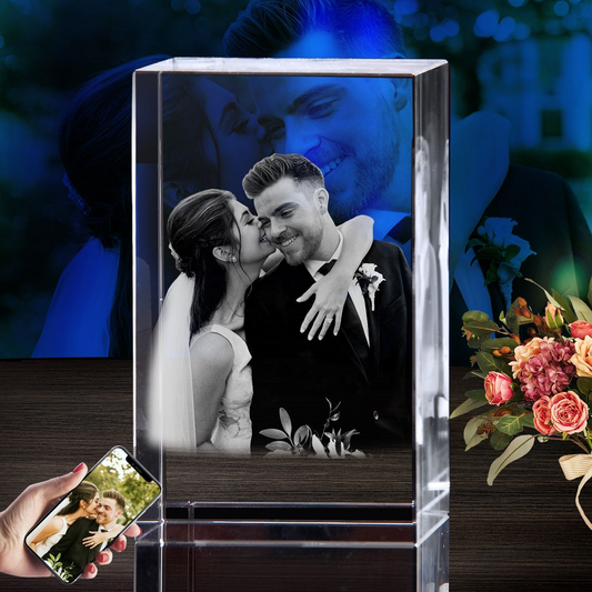 Best Personalized 3D Laser Engraved Crystal Photo Frame
