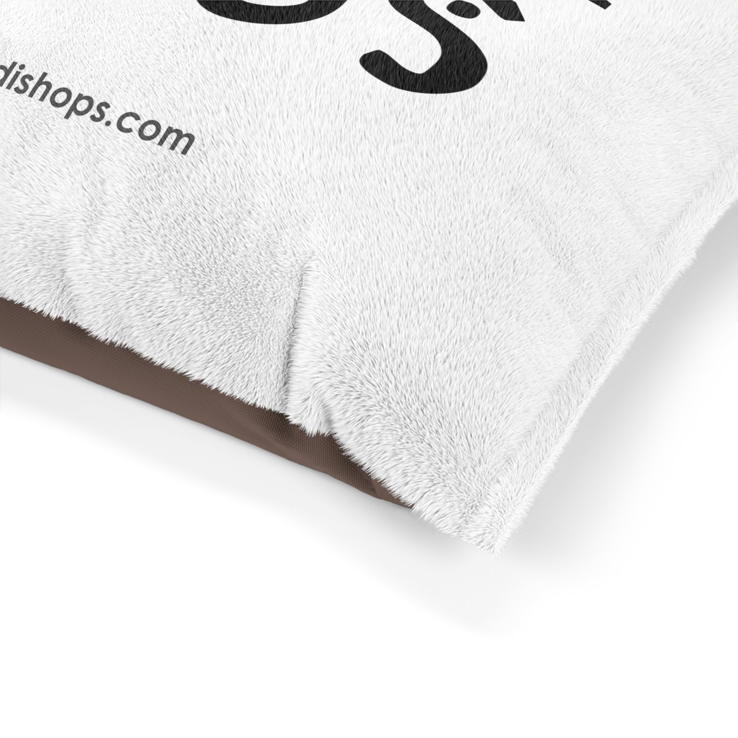 Dogs, Pet Bed, I love Dogs, feather soft fleece exterior, dark brown zippered back and a pillow insert, fabric will not bunch or irritate your pet’s skin