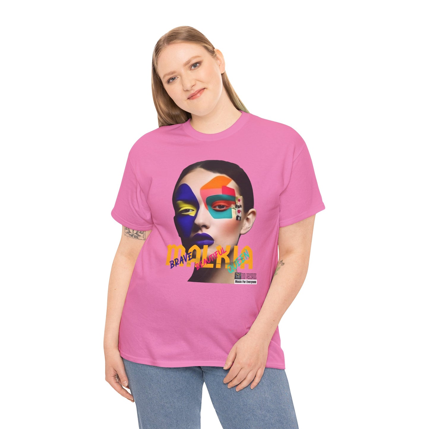 MALKIA T-Shirt - BRAVE, BEAUTIFUL, QUEEN Unisex Tee