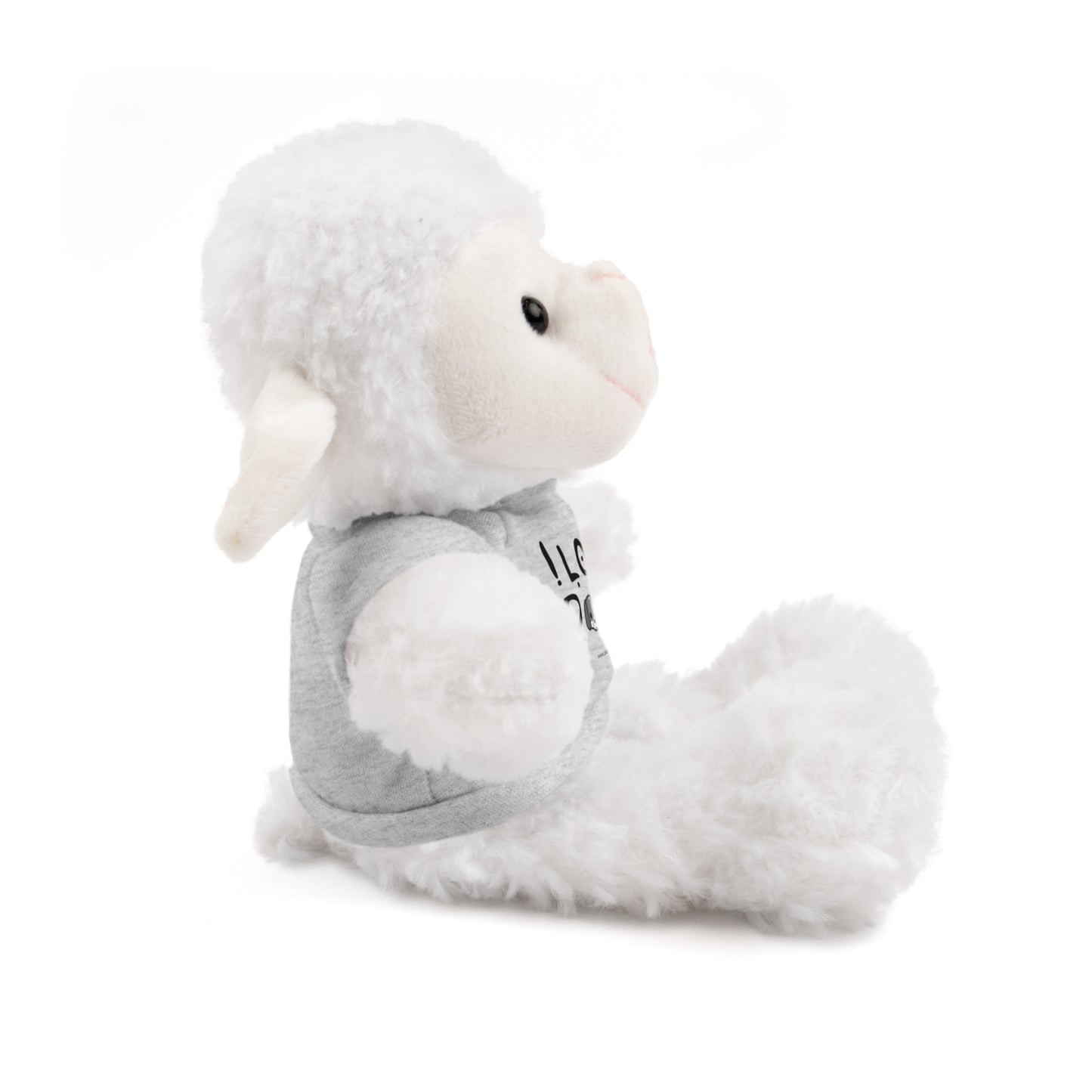 Stuffed Animals with Tee, I love Dogs, Available animals: Panda, Lion, Bear, Bunny, Jaguar, and Sheep