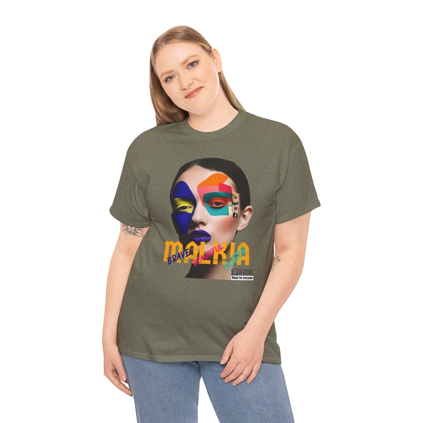 MALKIA T-Shirt - BRAVE, BEAUTIFUL, QUEEN Unisex Tee