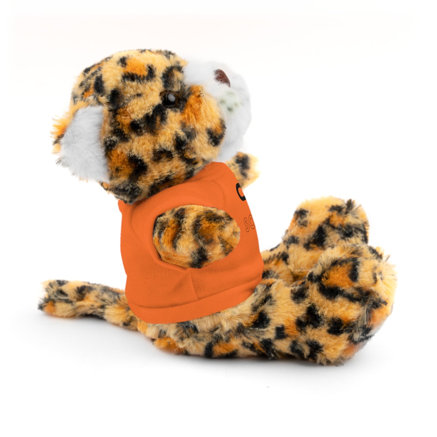 Stuffed Animals with Tee, Cats are just so cute, Available animals: Panda, Lion, Bear, Bunny, Jaguar, and Sheep