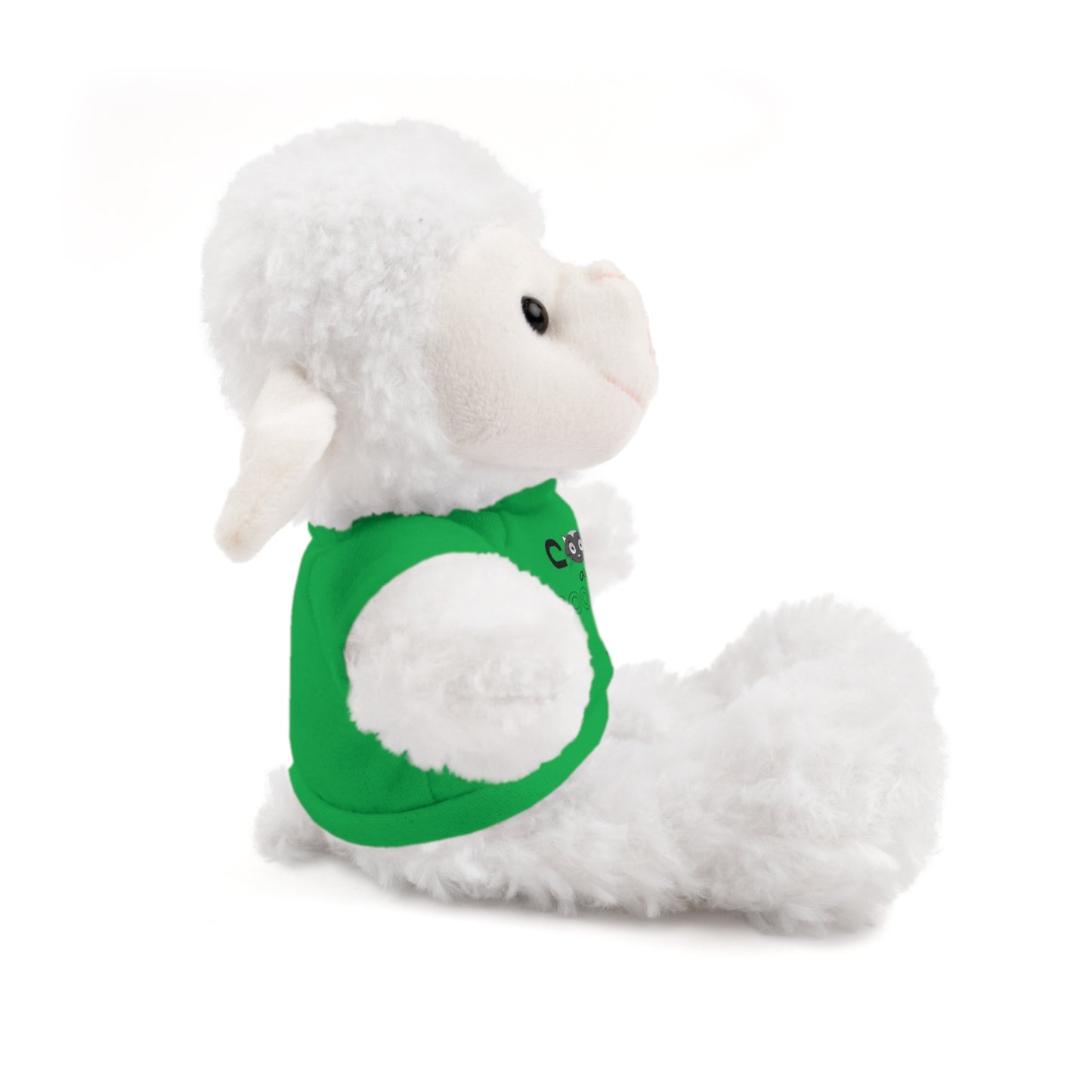 Stuffed Animals with Tee, Cats are just so cute, Available animals: Panda, Lion, Bear, Bunny, Jaguar, and Sheep