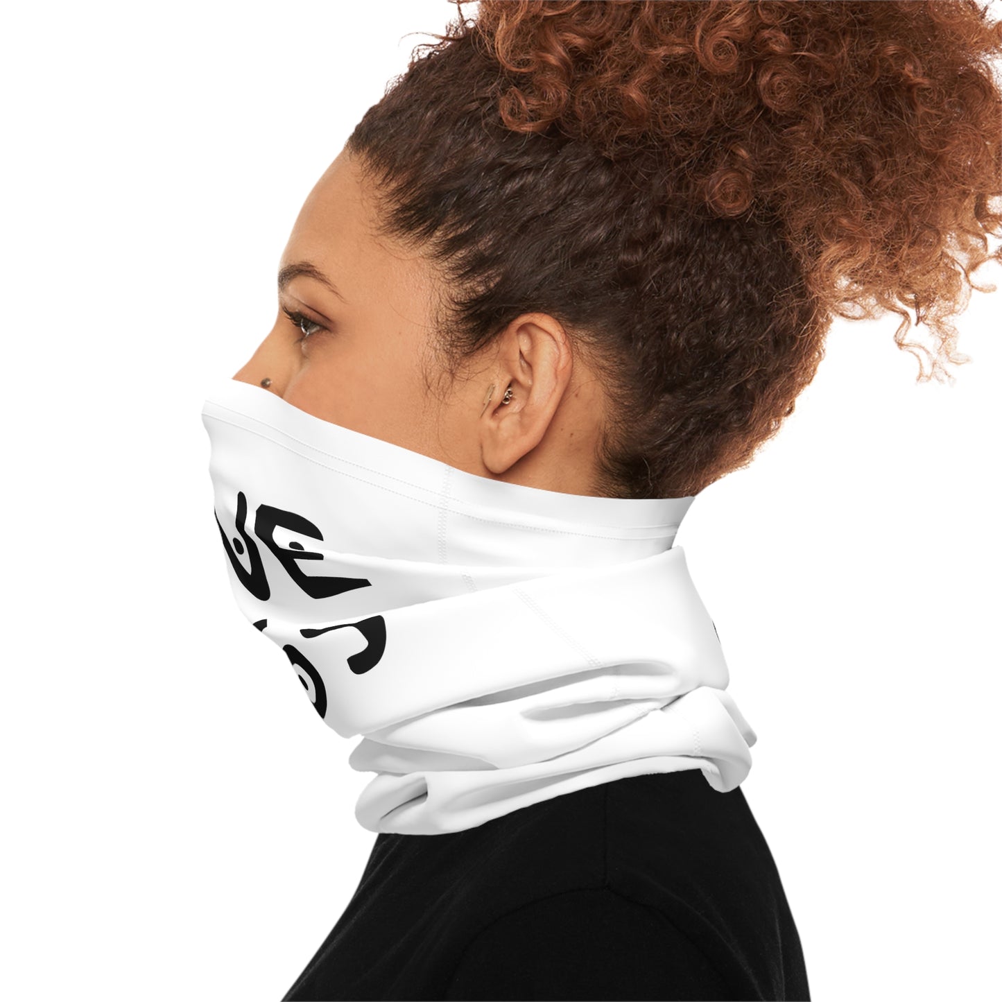 Midweight Neck Gaiter, I love dogs, Face Mask, wearer comfortable