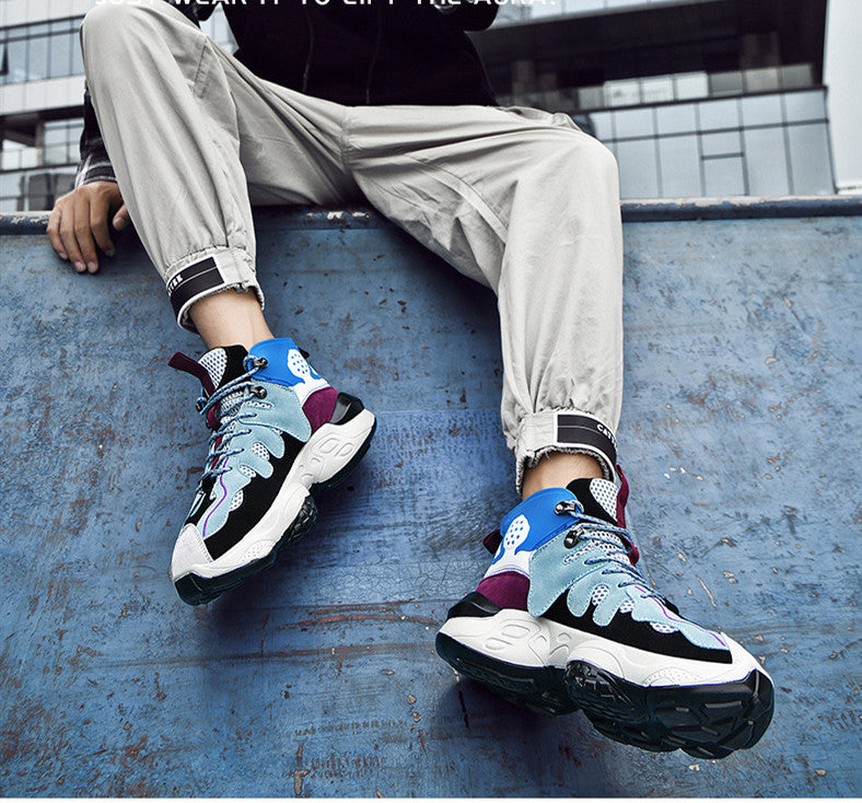 High-top street shooting student shoes men's trendy sneaker shoes