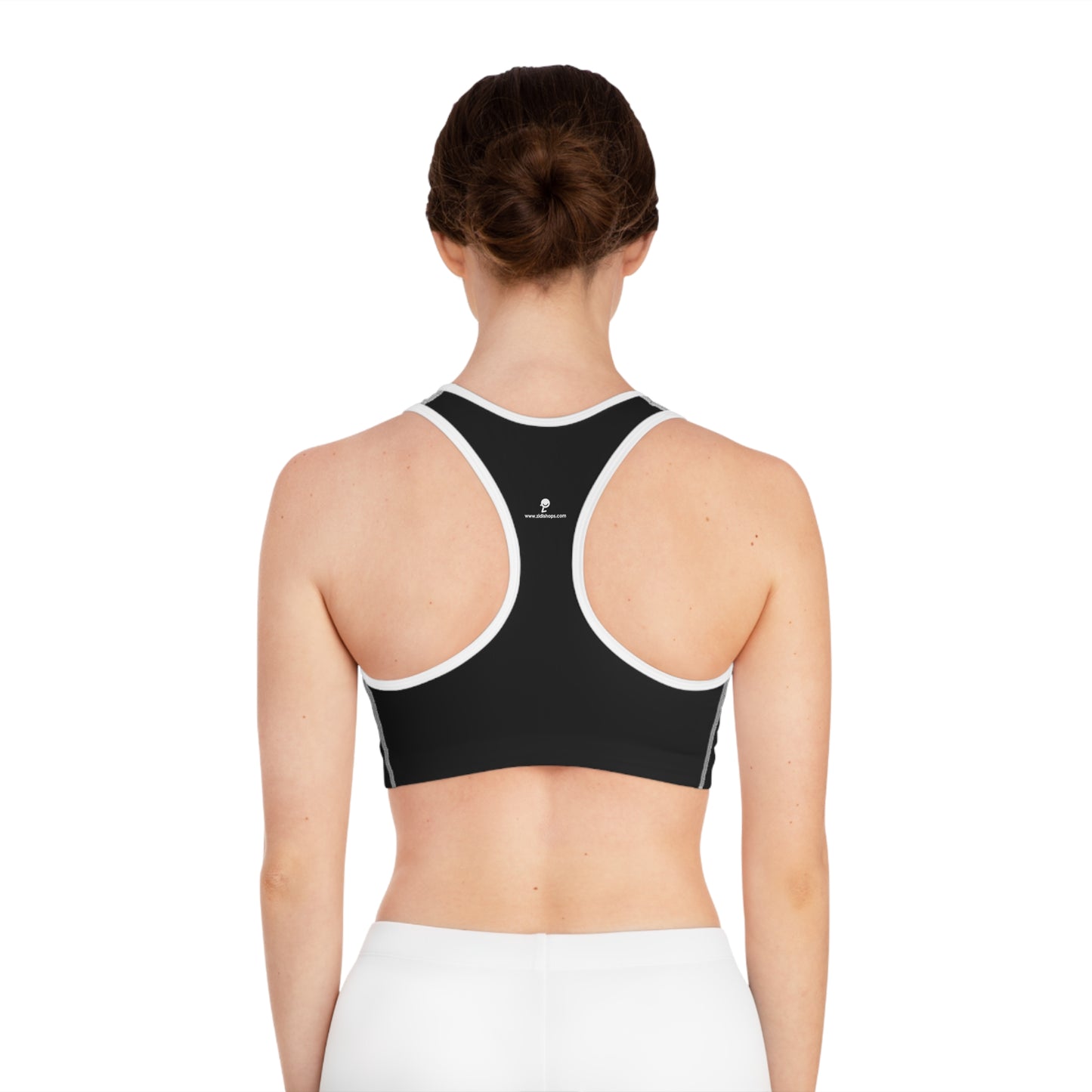 Sports Bra (AOP), Love in Japanese, ai,  comfortable sports bra that comes packed with style