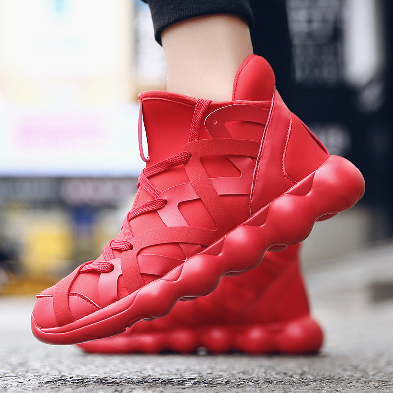 Sports running shoes, sneakers, Black, white, red, golden, multicolor, Unisex