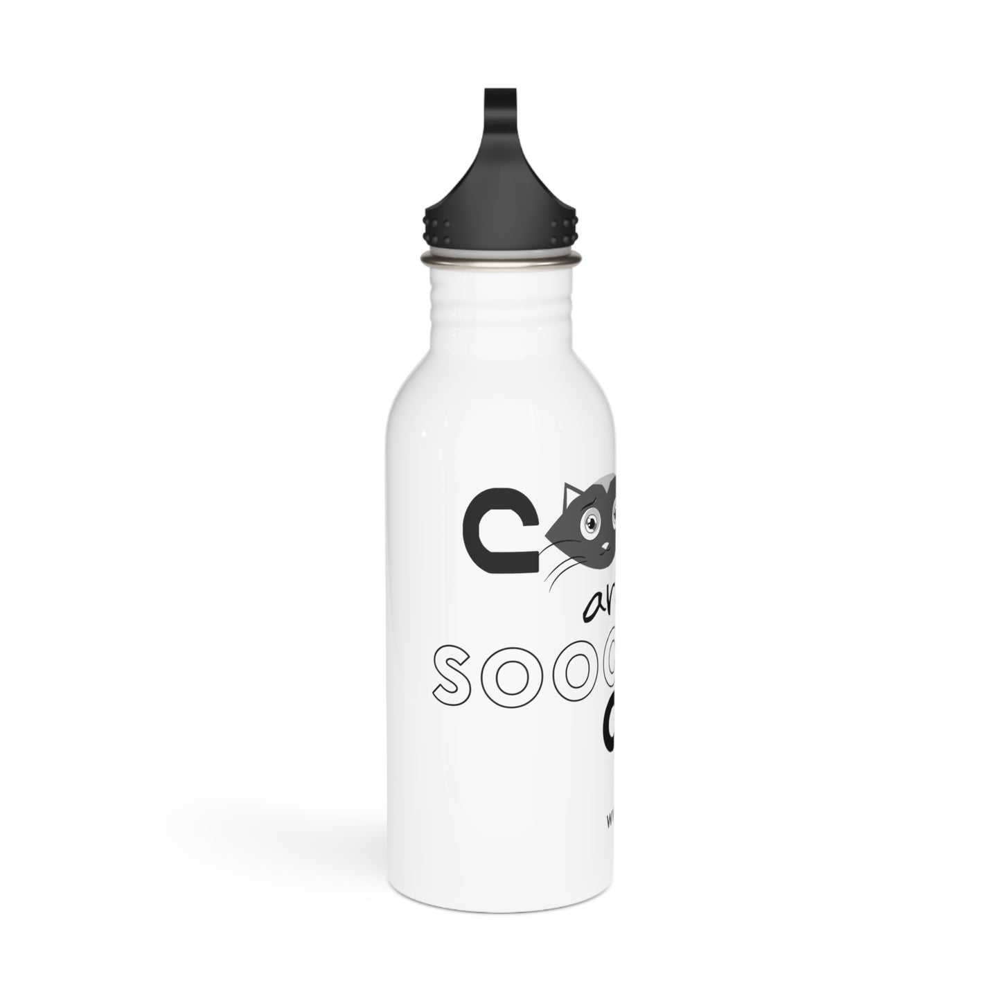 Stainless Steel Water Bottle, Cats are just so cute, Made with 18/8 food-grade stainless steel, wide neck for effortless sipping.