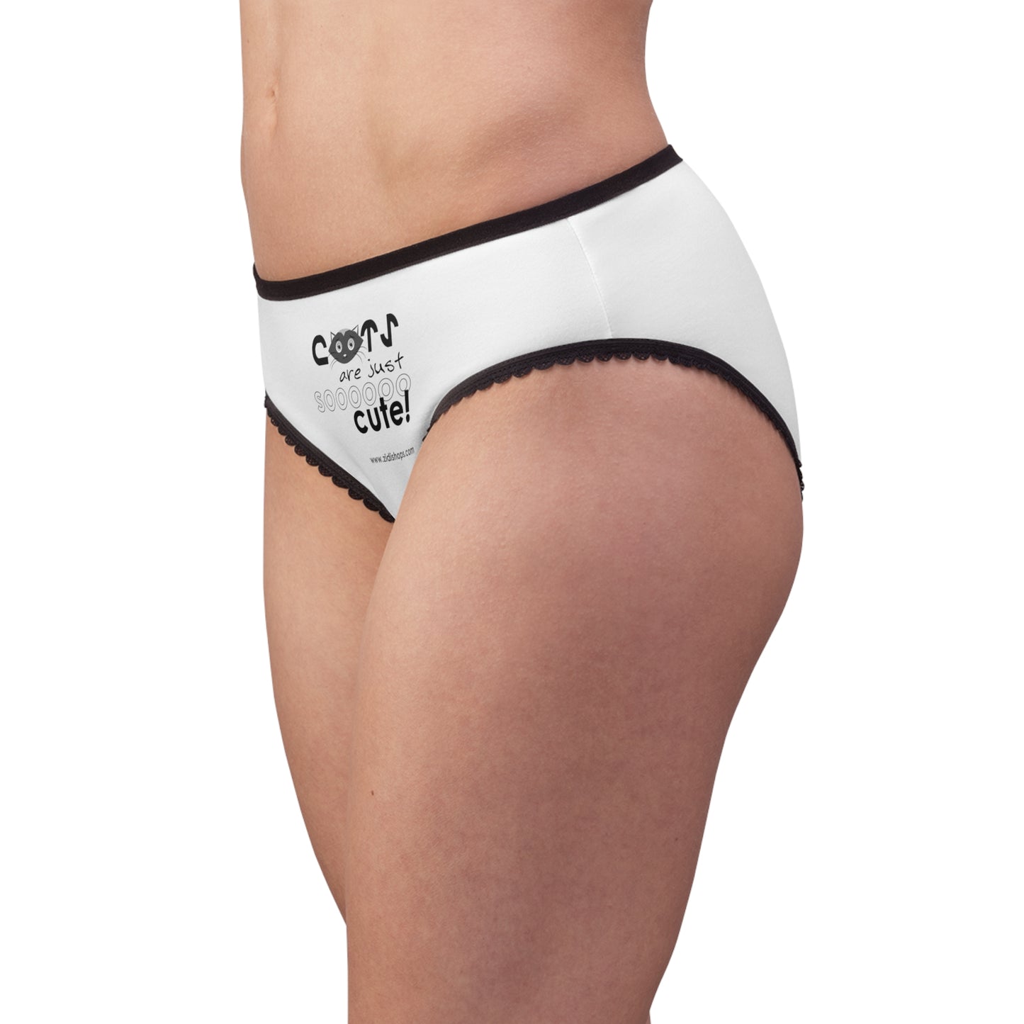 Cats are just so cute, Women's Briefs, comfy, cute, lightweight (2.2 oz) women’s briefs provide ultra-comfort