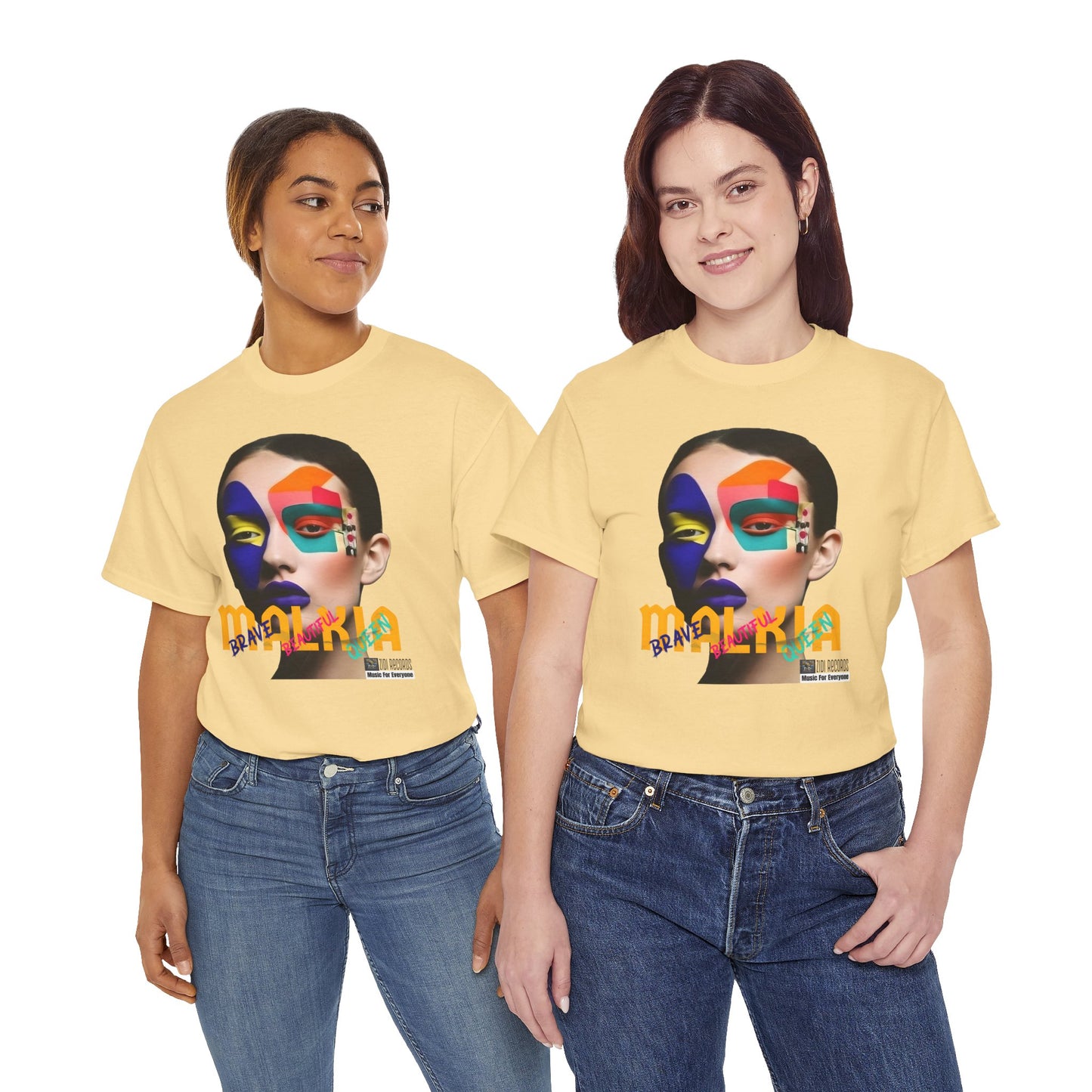 MALKIA T-Shirt - BRAVE, BEAUTIFUL, QUEEN Unisex Tee